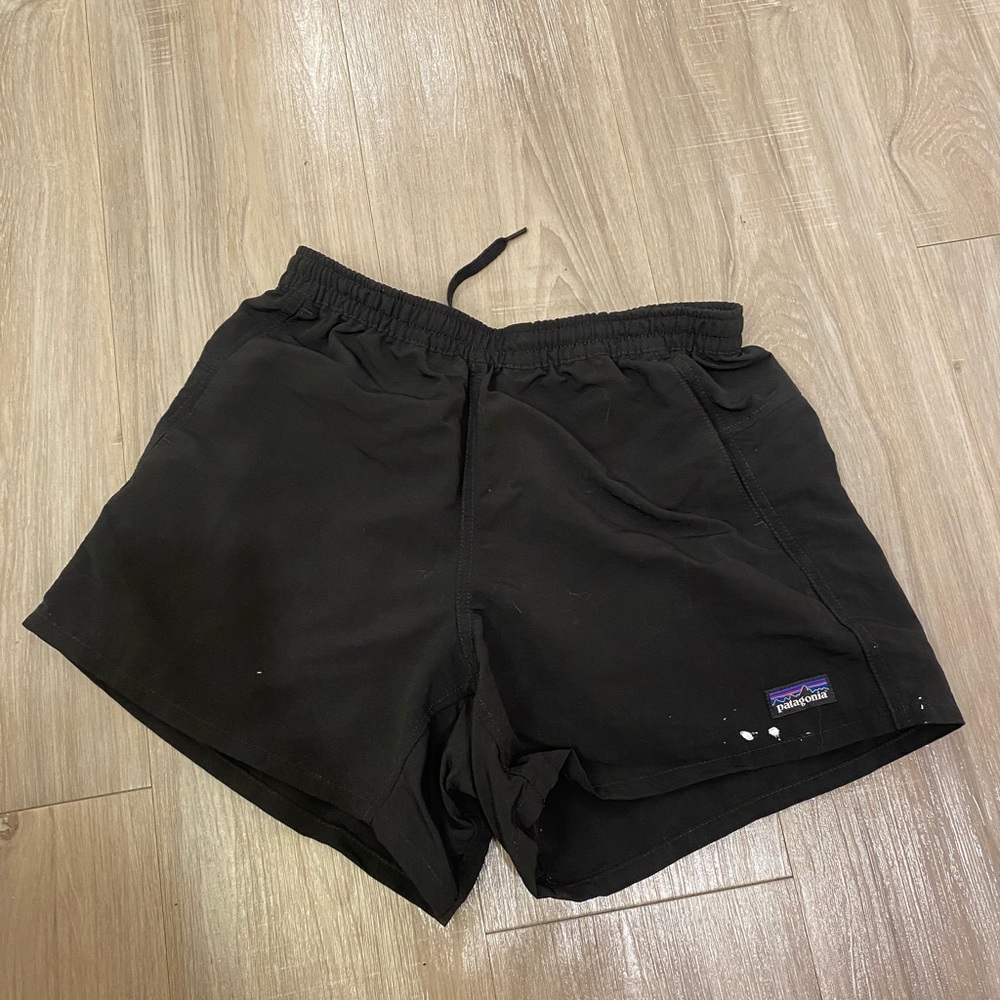Patagonia Black and White Lined Shorts